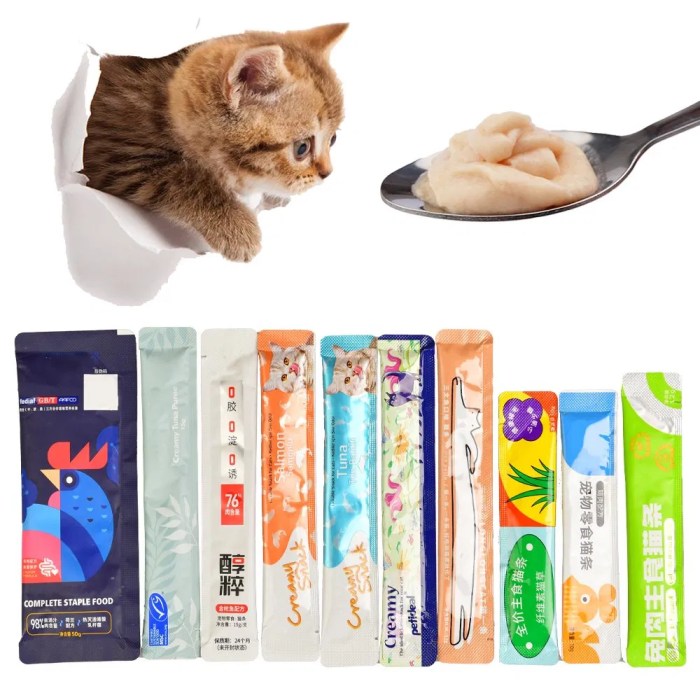 Best 15g lickable liquid cat cream creamy treats snack food wet pet ...