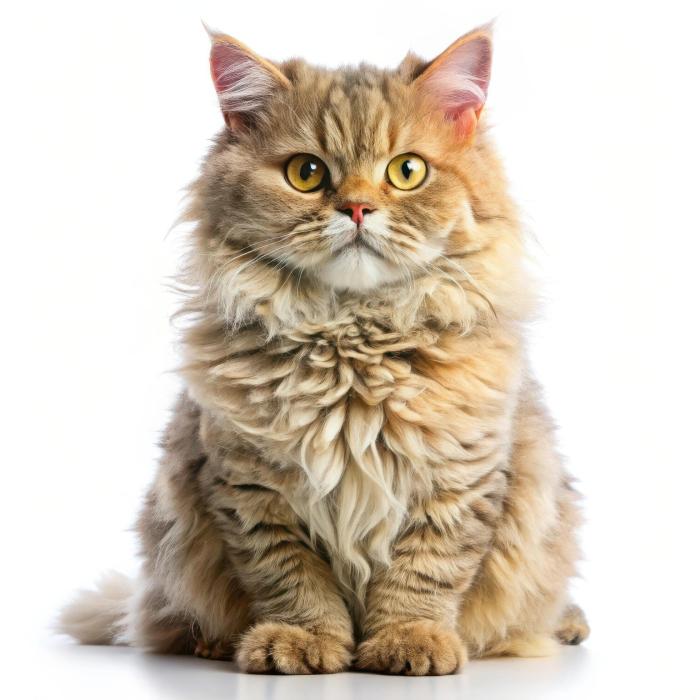 Curly fur cat