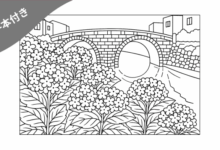 高齢者向け塗り絵まとめ【見本付き】｜1月〜12月の季節の風景が楽しめる無料プリント