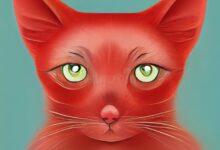 Cute red cartoon cat illustration | Premium AI-generated vector