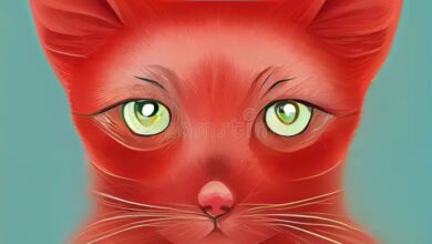 Cute red cartoon cat illustration | Premium AI-generated vector
